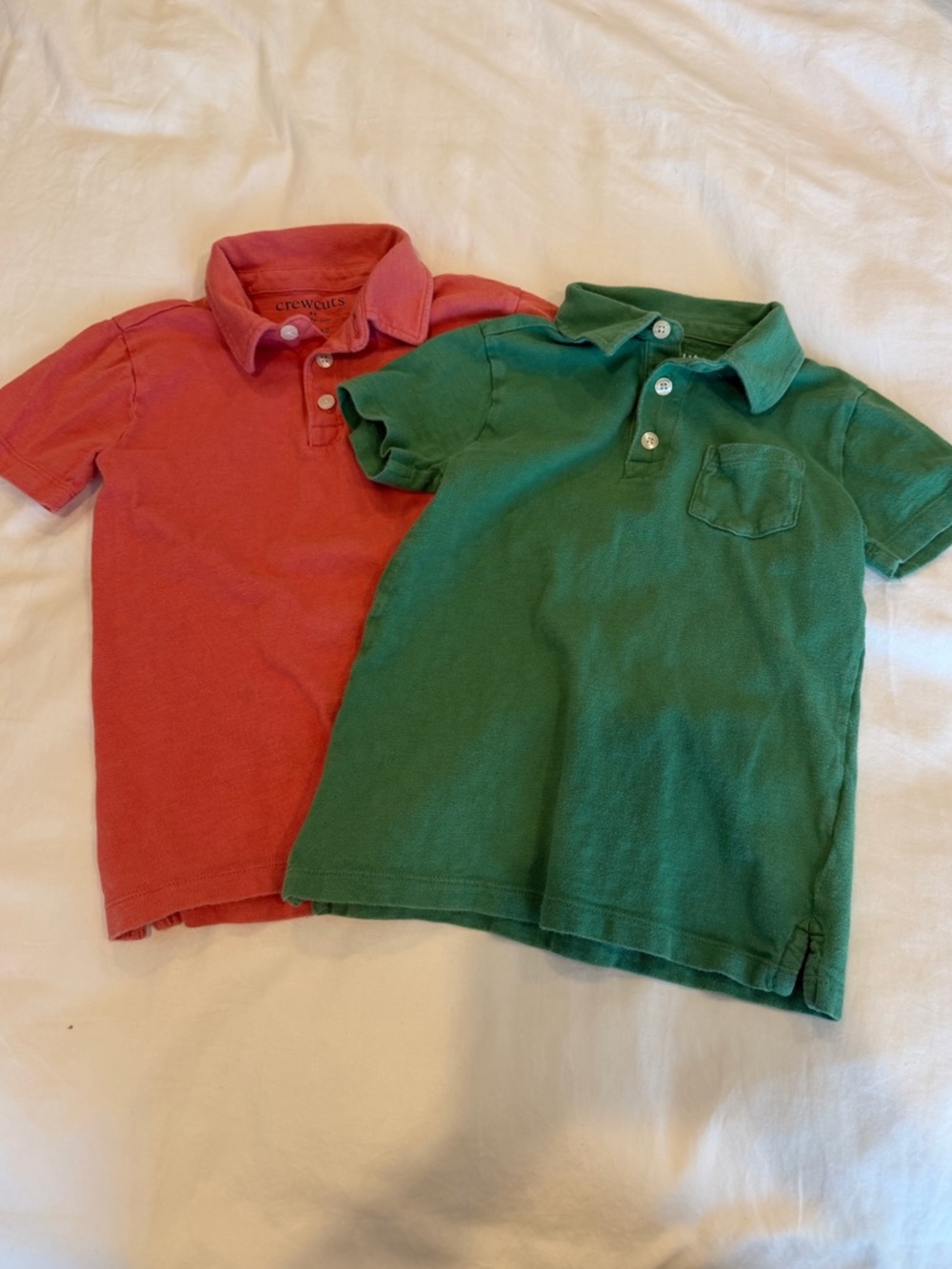 Crewcuts Kids Polo Shirts - Green&Pink